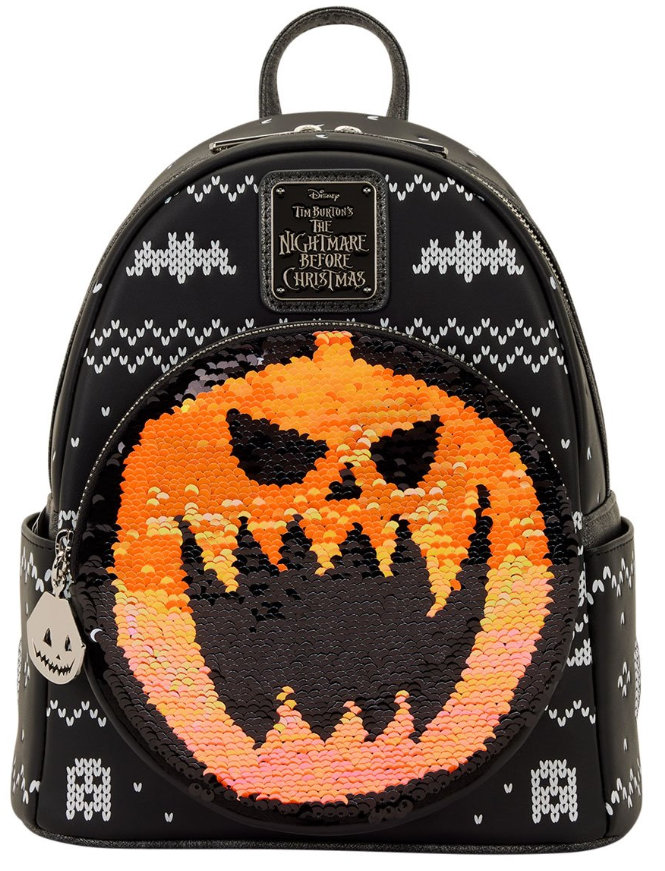 Loungefly The Nightmare Before Christmas Jack Skellington Reversible Sequin Mini-Backpack