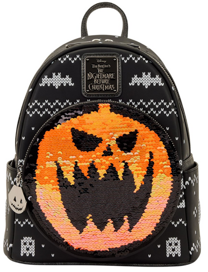 Loungefly The Nightmare Before Christmas Jack Skellington Reversible Sequin Mini-Backpack