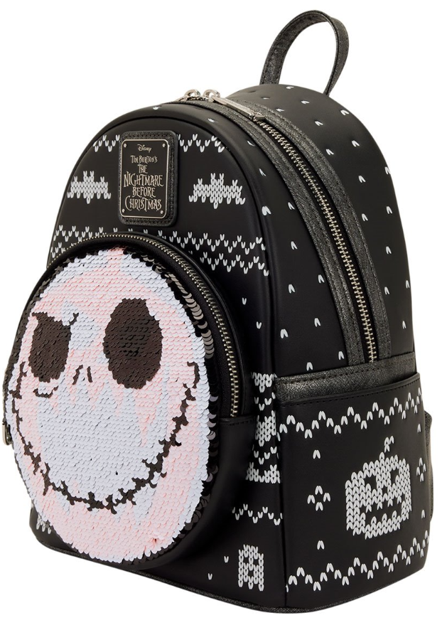 Loungefly The Nightmare Before Christmas Jack Skellington Reversible Sequin Mini-Backpack