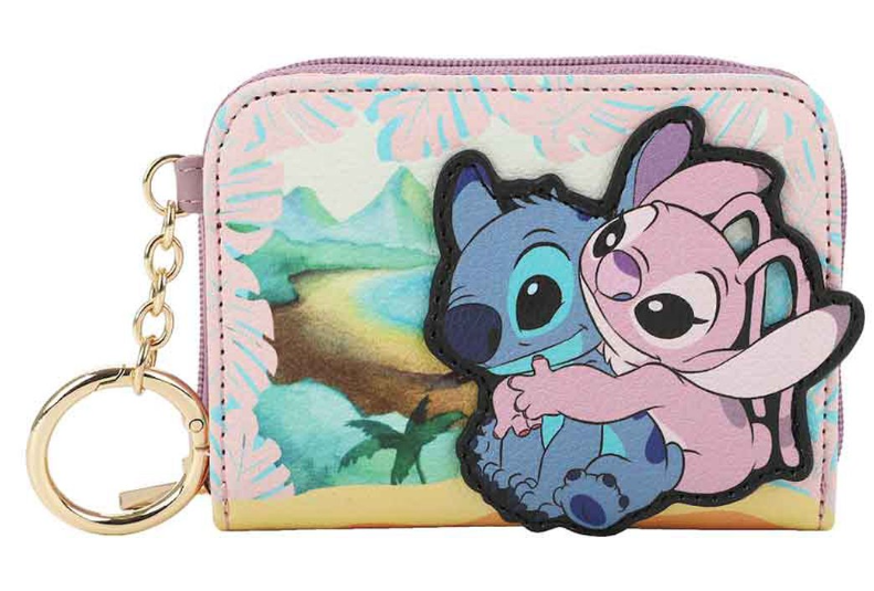 Lilo & Stitch Stitch and Angel Mini Zip Around Wallet
