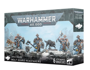Warhammer 40,000 — Space Wolves: Wolf Guard Headtakers Miniatures