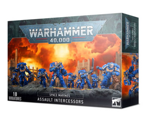 Warhammer 40,000 — Space Marines: Assault Intercessor Squad Miniatures Figurines