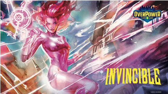 Overpower CCG: Skybound Premium Playmat- Invincible- Atom Eve