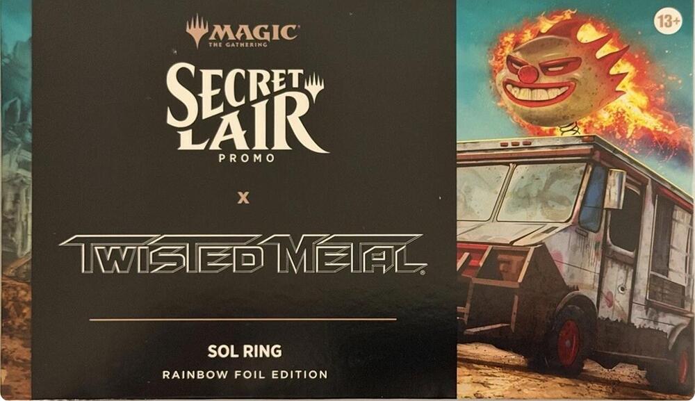 2025 Magic: The Gathering Secret Lair Promo x Twisted Metal - Sol Ring - Rainbow Foil Edition
