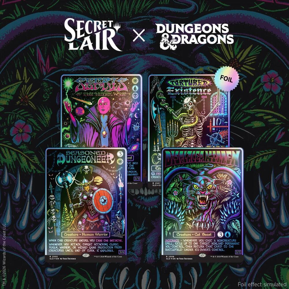 Secret Lair x Dungeons & Dragons: Black Lights & Dark Dungeons - Traditional Foil Edition - Secret Lair Drop Series