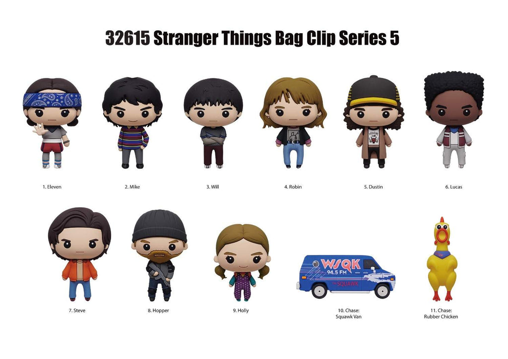 Stranger Things - Series 5 - Figural Bag Clip - Blind Bag