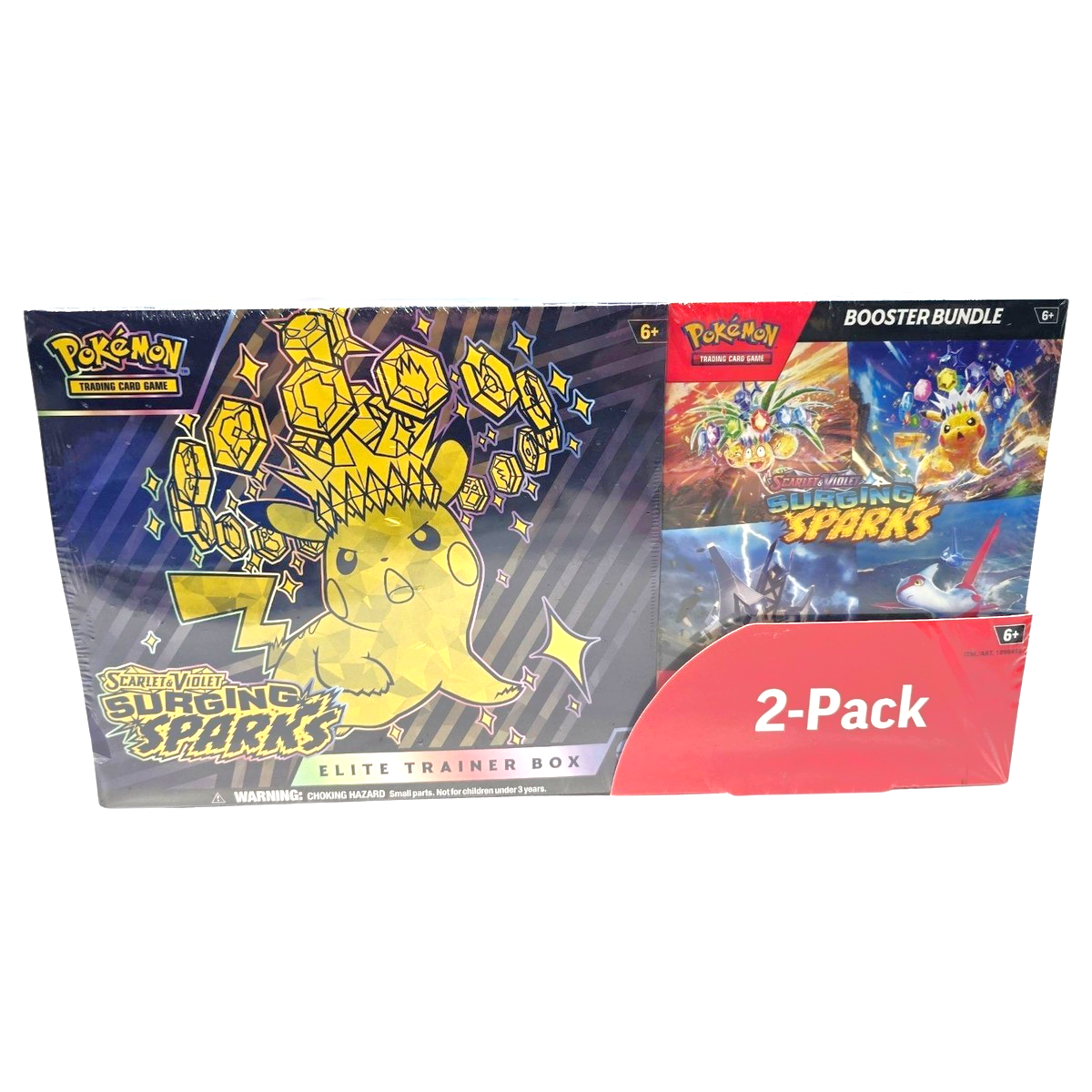 Pokémon TCG: Scarlet & Violet—Surging Sparks Elite Trainer Box & Booster Bundle (2-Pack Bundle)