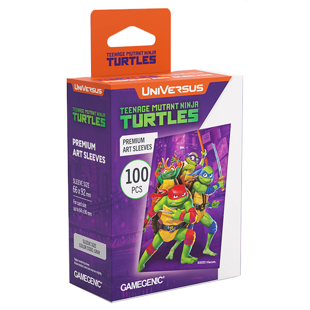 2025 UniVersus TCG: Teenage Mutant Ninja Turtles "Turtle Power" Premium Art Gamegenic Sleeves