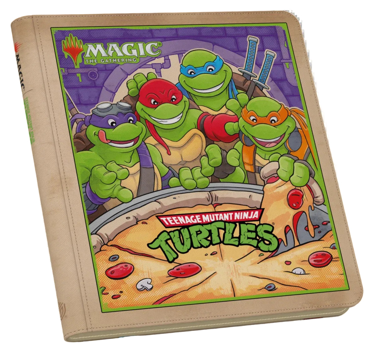 Zipfolio—Teenage Mutant Ninja Turtles "Pizza Box" 24-Pocket Ult. Guard Binder for Magic: The Gathering