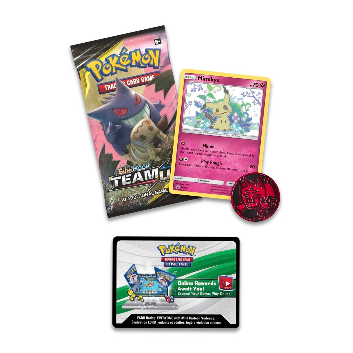 Pokémon TCG: Sun & Moon—Team Up Single Pack Blister (Mimikyu)