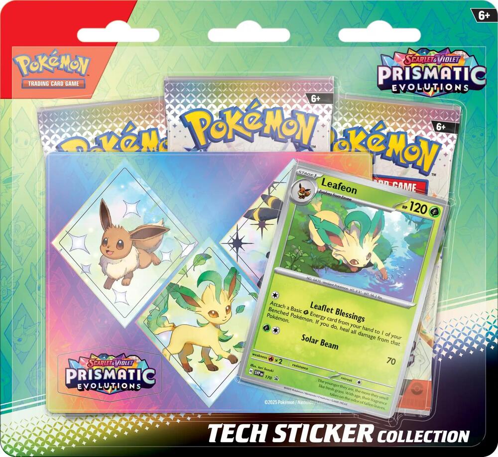 2025 Pokemon TCG: Scarlet & Violet—Prismatic Evolutions—Tech Sticker Collection