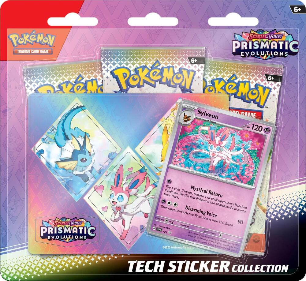 2025 Pokemon TCG: Scarlet & Violet—Prismatic Evolutions—Tech Sticker Collection