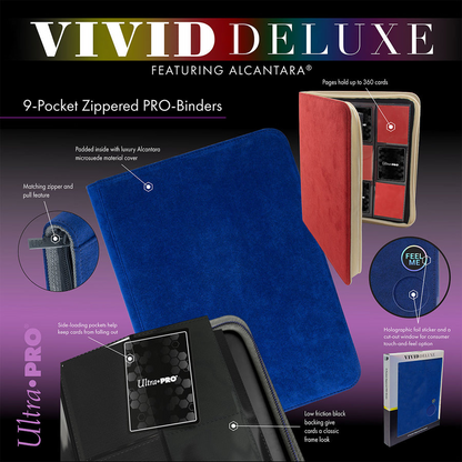 Ultra PRO—Vivid Deluxe 9-Pocket Zippered PRO-Binder