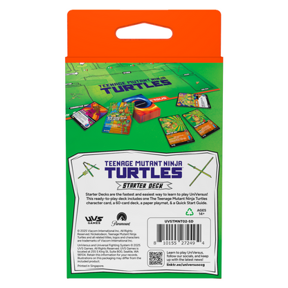 2025 UniVersus TCG: Teenage Mutant Ninja Turtles Starter Deck