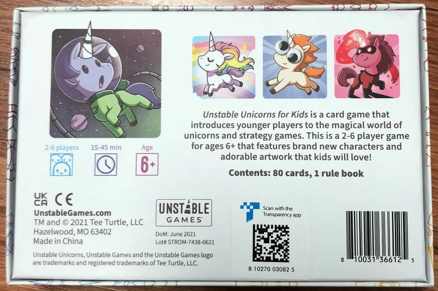 Unstable Unicorns for Kids - Papa Joey's Collectibles