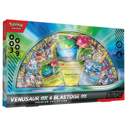 2025 Pokémon TCG: Venusaur ex & Blastoise ex Premium Collection