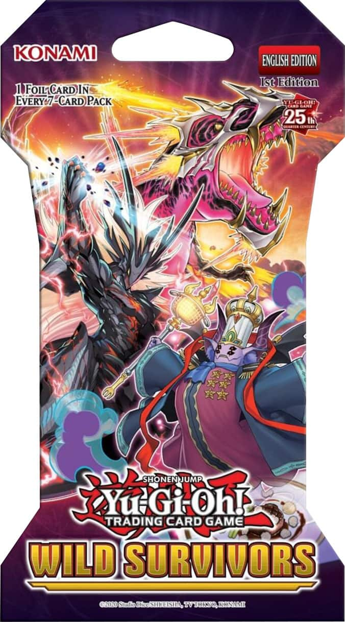 YuGiOh! TCG: Wild Survivors (1st Edition) Sleeved Booster Pack