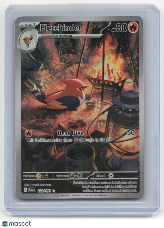 2022 Pokemon Fletchinder Paldea Evolved #199/193