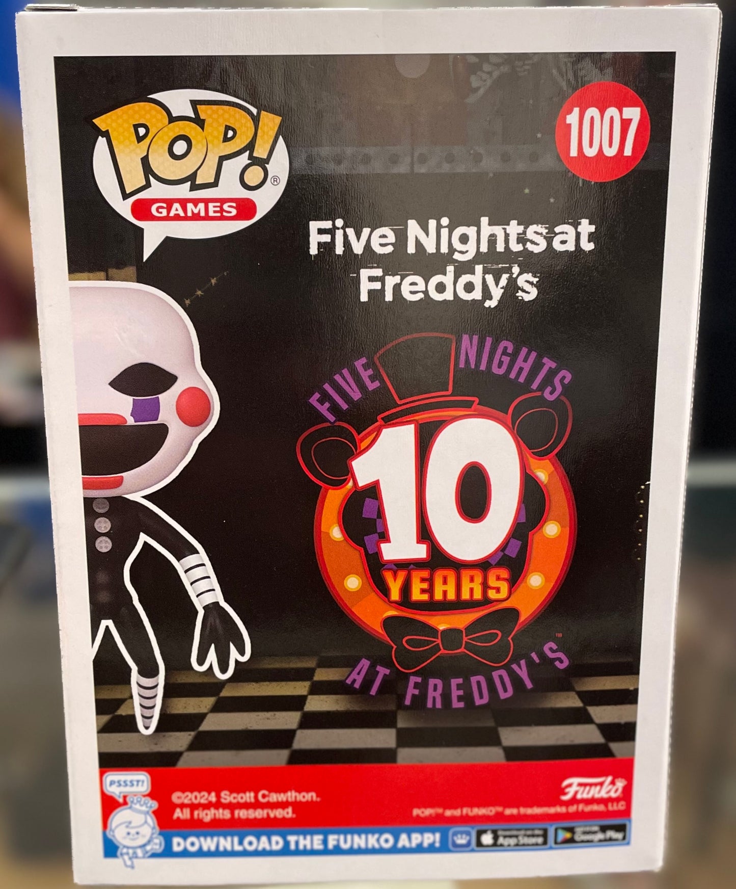 Funko FNAF Marionette #1007 Very Good Special Edition: 10 Years