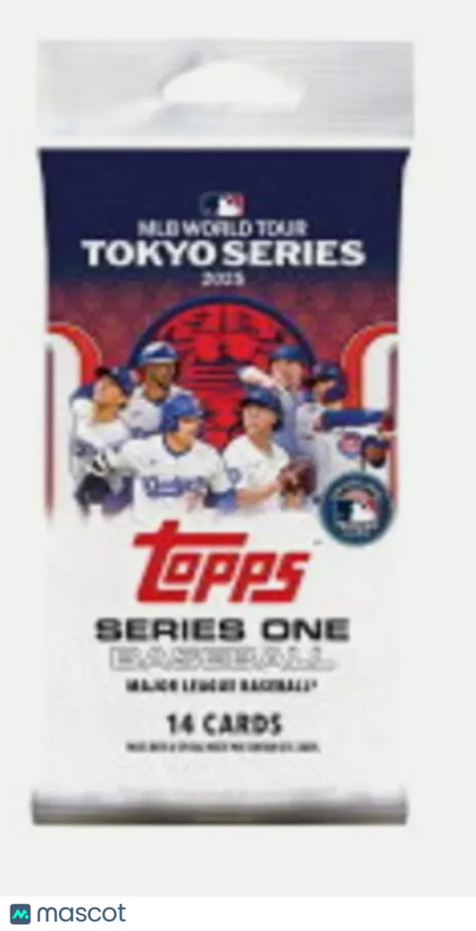 2025 Topps Series One Baseball Tokyo Series Hobby Pack - Papa Joey's Collectibles