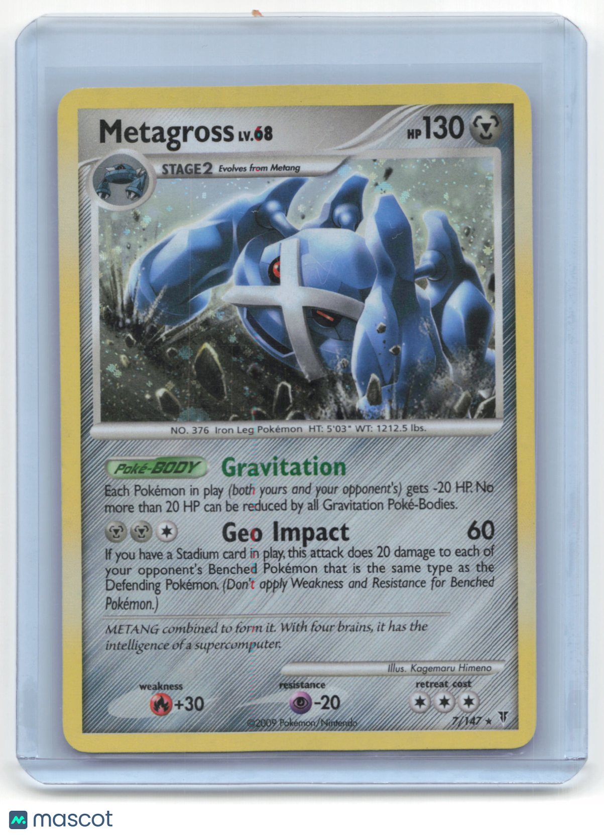 2009 Pokemon TCG Metagross Supreme Victors #7/147 Holo