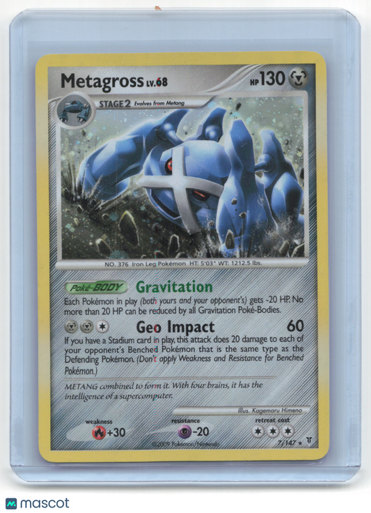 2009 Pokemon TCG Metagross Supreme Victors #7/147 Holo