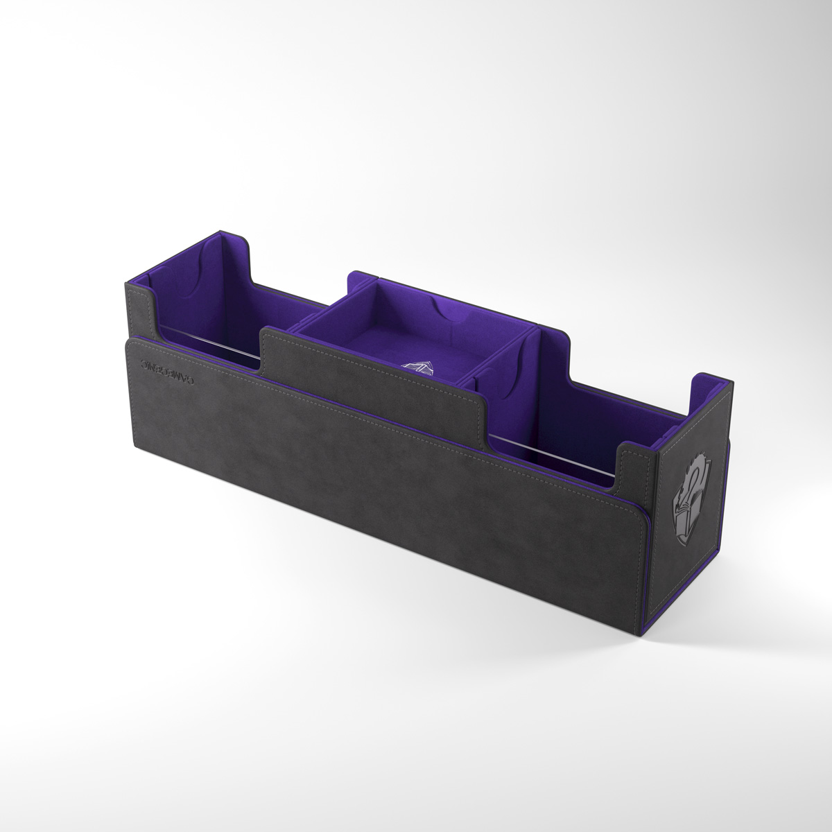 Gamegenic Black/Purple The Academic 266+ XL Convertible Deck Box