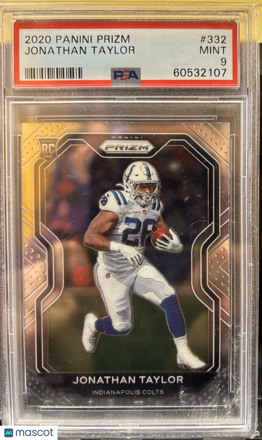 2020 Panini Prizm Football Jonathan Taylor #332 PSA 9