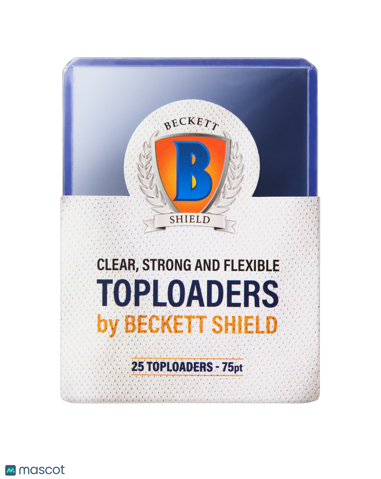 Beckett Shield Standard 75 Pt. Clear Toploader 25 ct.
