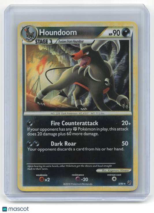 2010 Pokemon Houndoom Undaunted #5/90 Holo Lightly Played