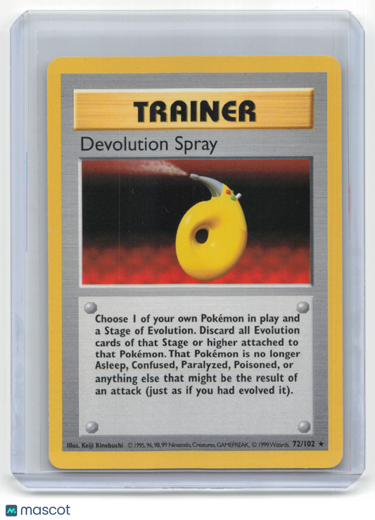 1999 Pokemon Devolution Spray Base Set #72/102 Lightly Played Shadowless