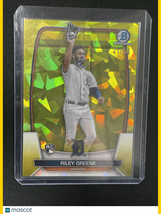 2023 Bowman Chrome Sapphire Baseball Riley Greene RC /50 - Papa Joey's Collectibles