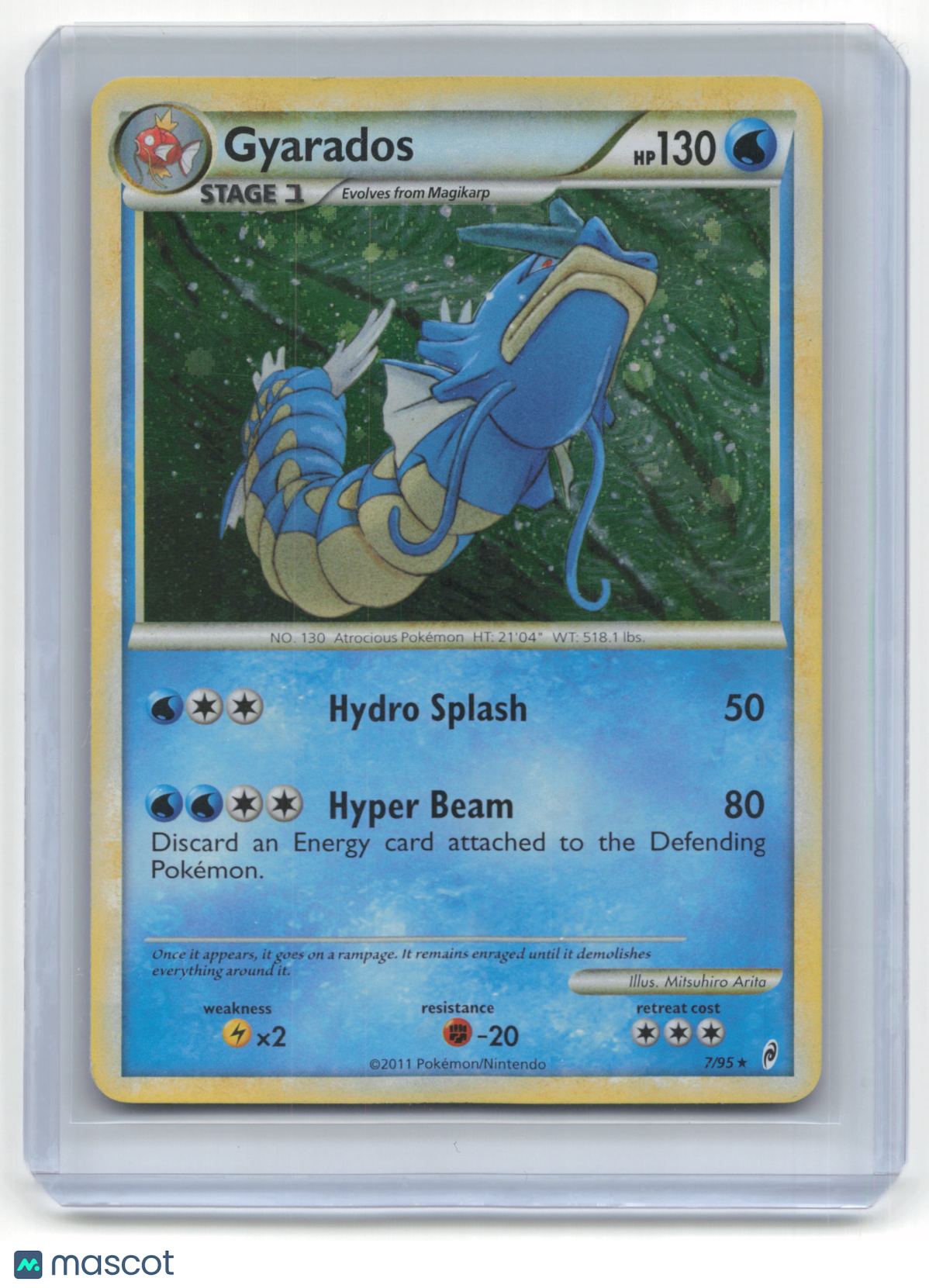 2011 Pokemon Gyarados Call of Legends #7/95 Lightly Played