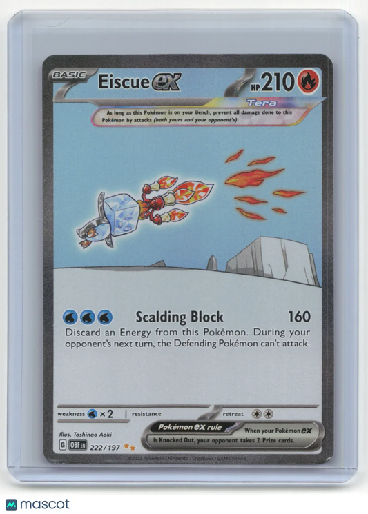 2023 Pokemon TCG Eiscue ex Obsidian Flames #222/197 - Papa Joey's Collectibles