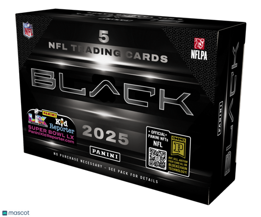 2025 Panini Black Football 5-Card Hobby Box