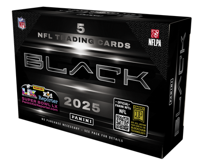 2025 Panini Black Football 5-Card Hobby Box