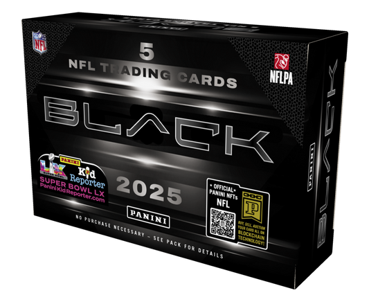 2025 Panini Black Football 5-Card Hobby Box