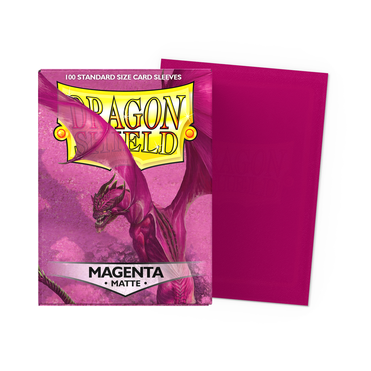 Dragon Shield Standard 20 Pt. Magenta Matte Card Sleeves