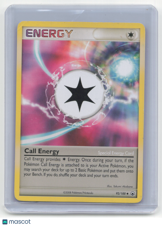 2008 Pokemon Call Energy Diamond & Pearl Majestic Dawn #92/100 Light Played