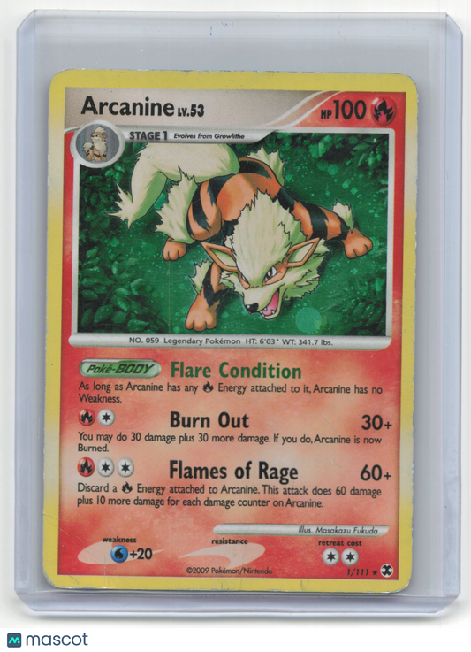 Pokemon TCG Arcanine 2009 Pokemon Platinum Arceus #1/111