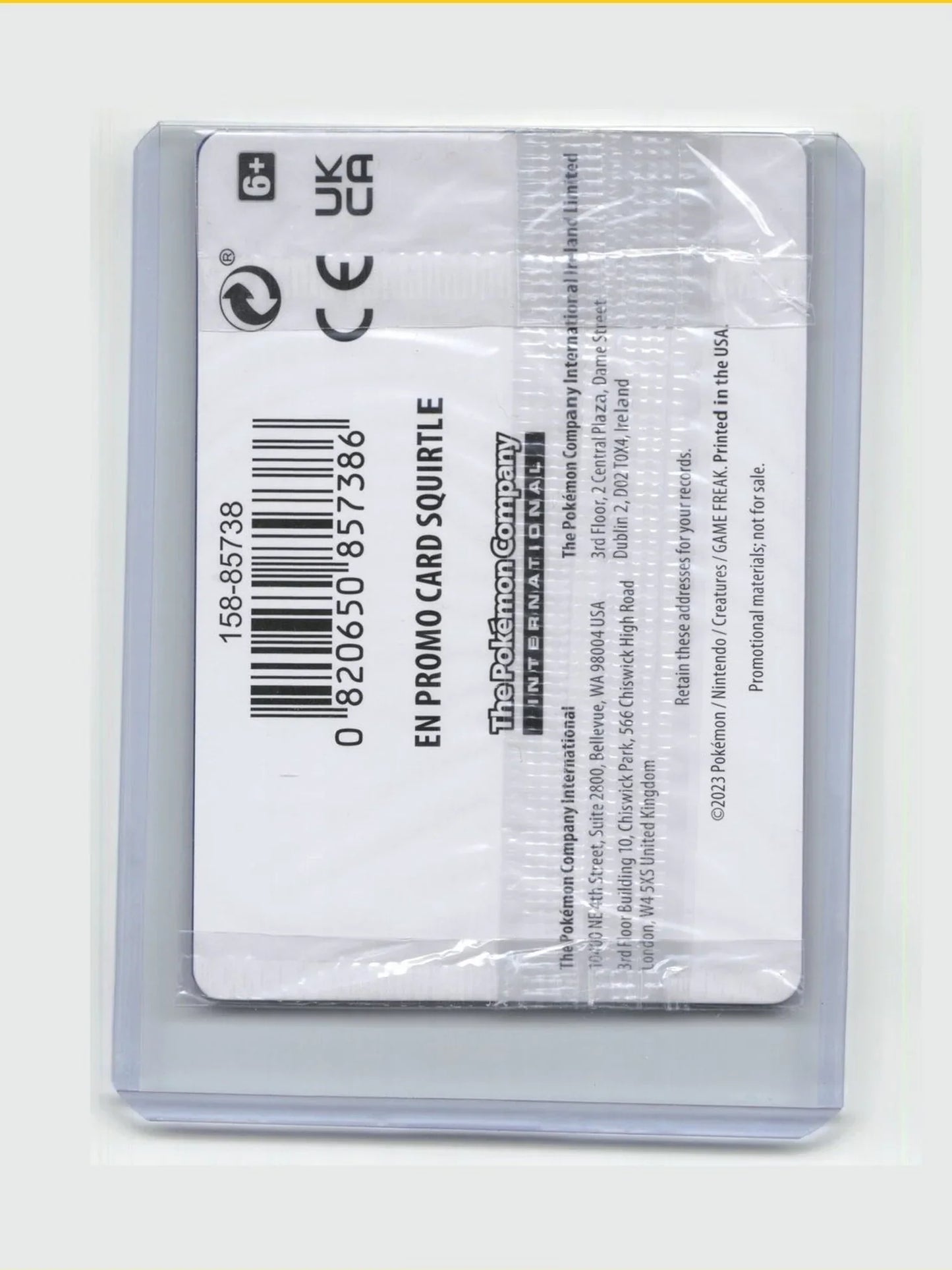 2023 Squirtle Pokemon 151 #007/165 Pokemon Center Stamped Sealed - Papa Joey's Collectibles