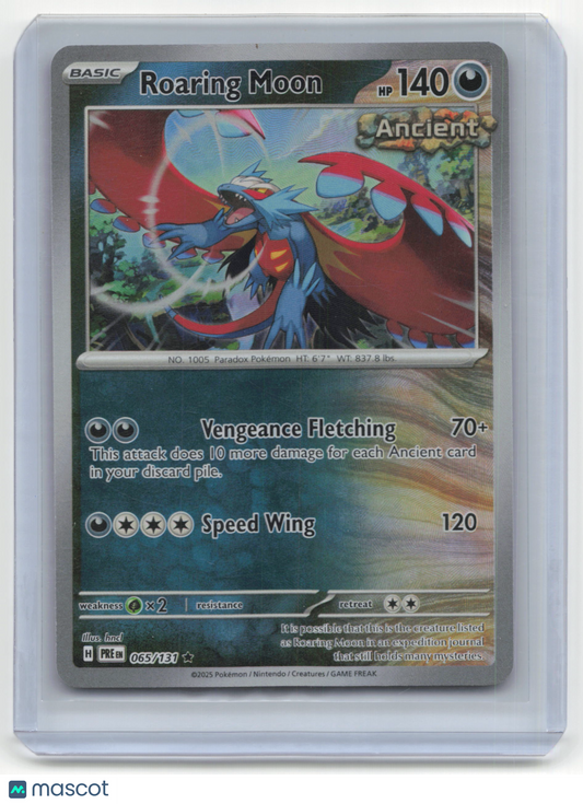 2025 Pokemon Roaring Moon Prismatic Evolutions #065/131 MasterBall Holo