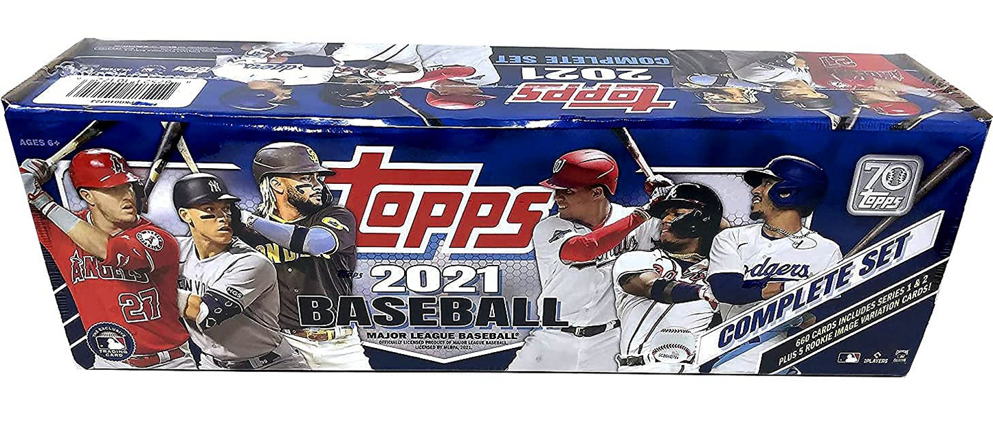 2021 Topps Complete Set Baseball (660 Cards + 5 Rookie Variation Cards)