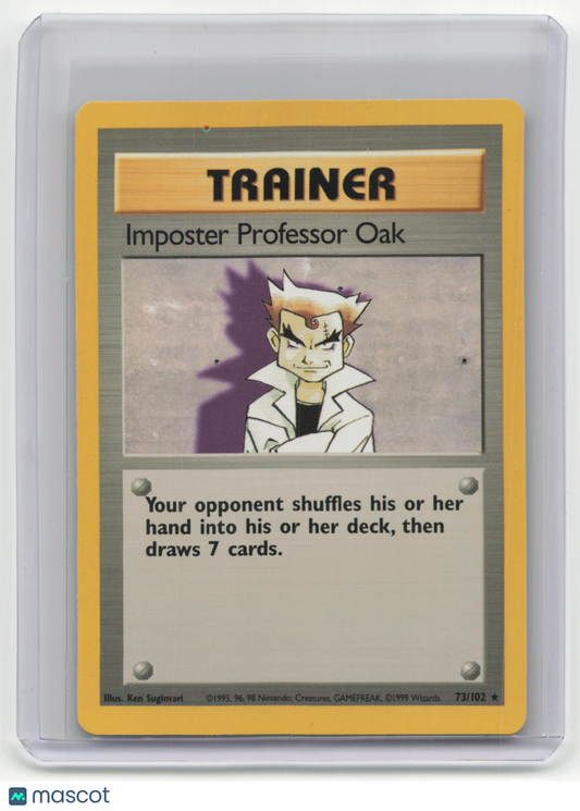 Imposter Professor Oak 1999 Pokemon Base Set #73/102