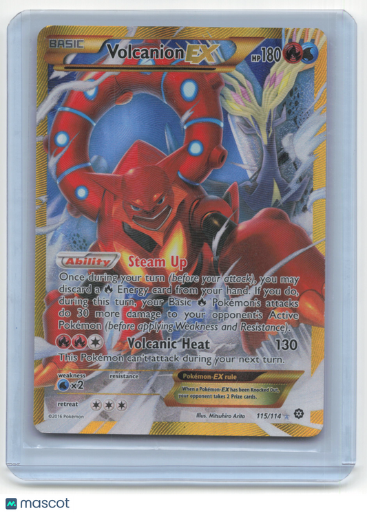 2016 Pokemon TCG Volcanion Steam Siege #115/114 Heavily Played