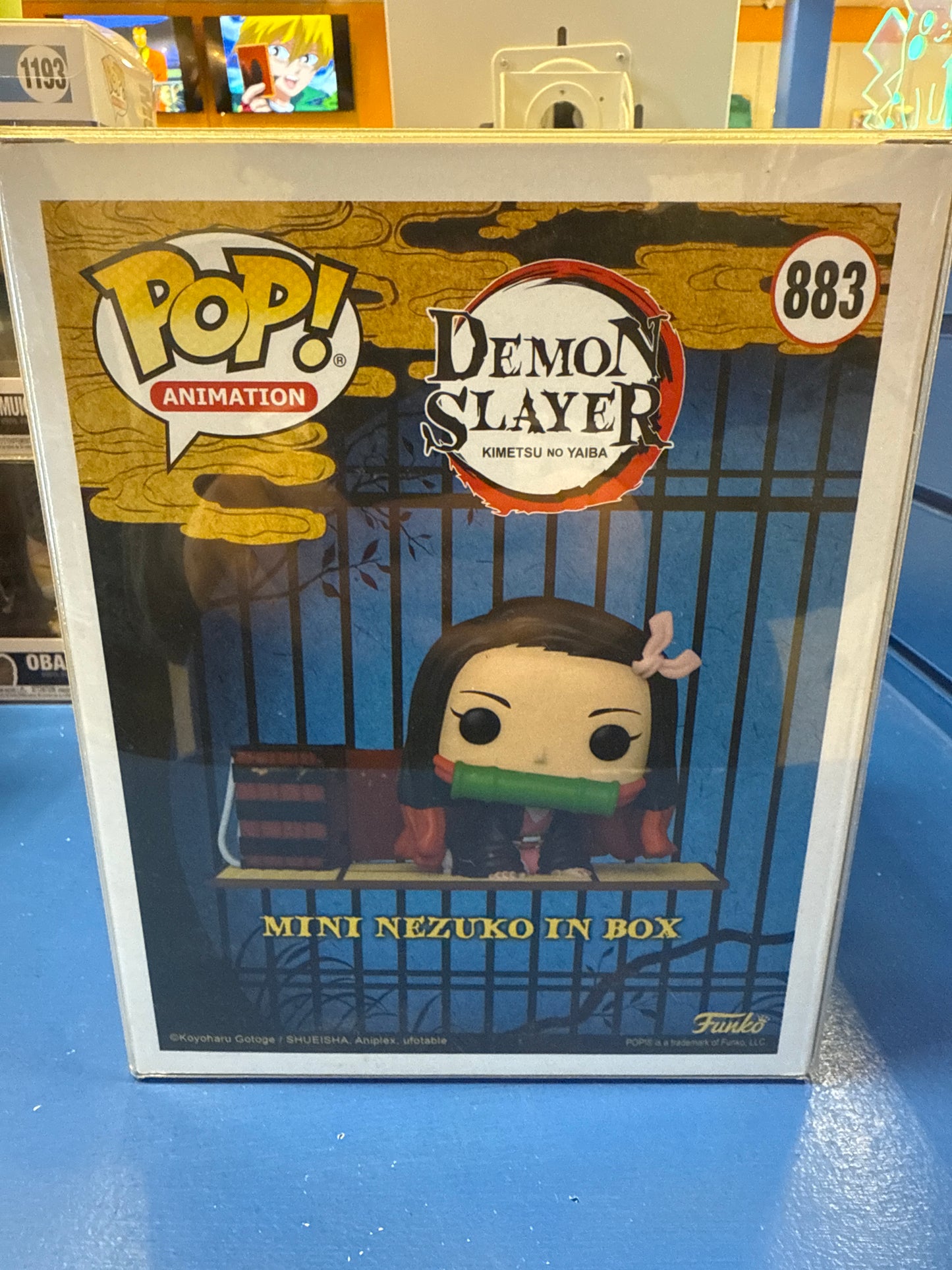 Funko Demon Slayer Mini Nezuko 883 Box Lunch Exclusive Abby Trott Auto PSA