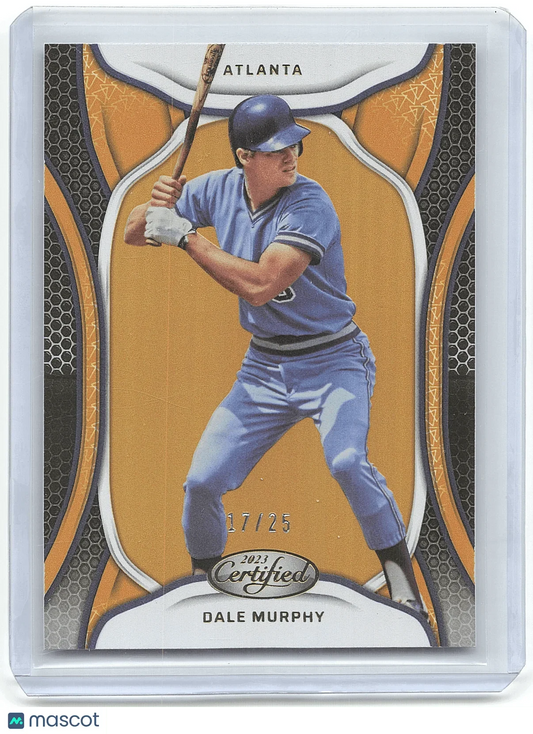 2023 Panini Certified Baseball Dale Murphy 17/25 Serial Numbered #16 - Papa Joey's Collectibles