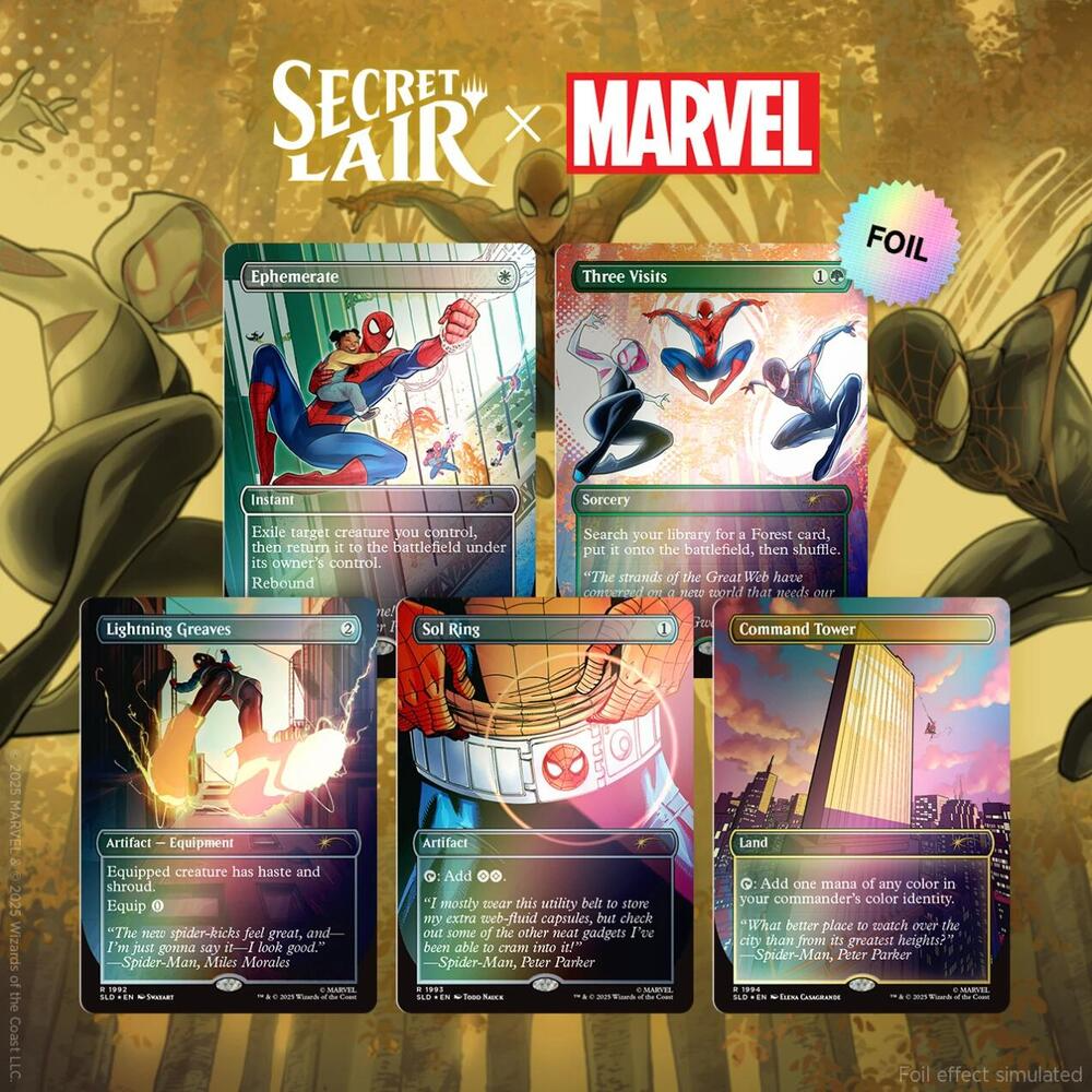 Magic: TG Secret Lair x Marvel's Spider-Man Heroic Deeds (Rainbow Foil Edition)