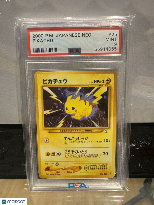 Pikachu 2000 Pokemon Japanese Neo #25 Japanese PSA 9