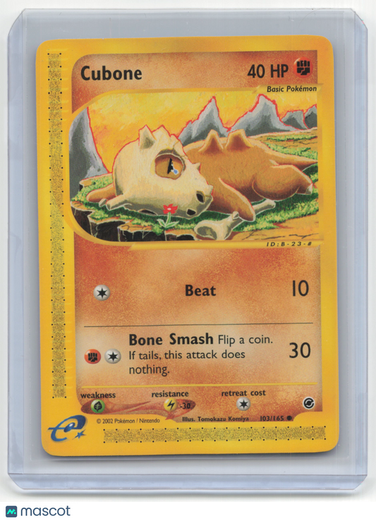 2002 Pokemon Cubone Expedition Base Set #103/165 Near Mint